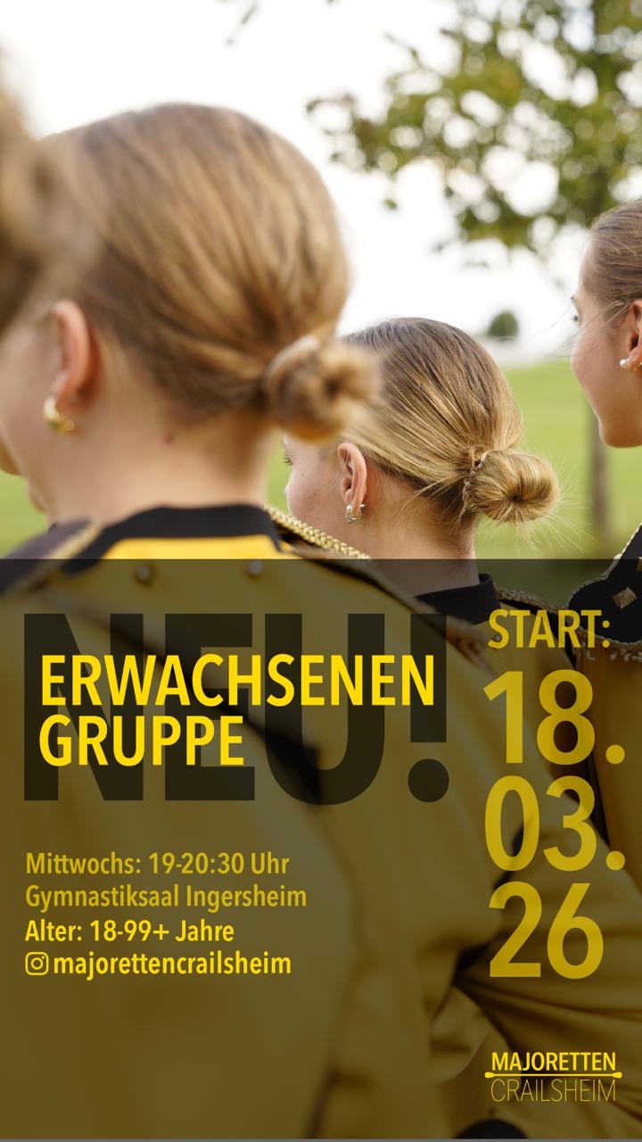 Trainingsstart der Majoretten-Erwachsenengruppe